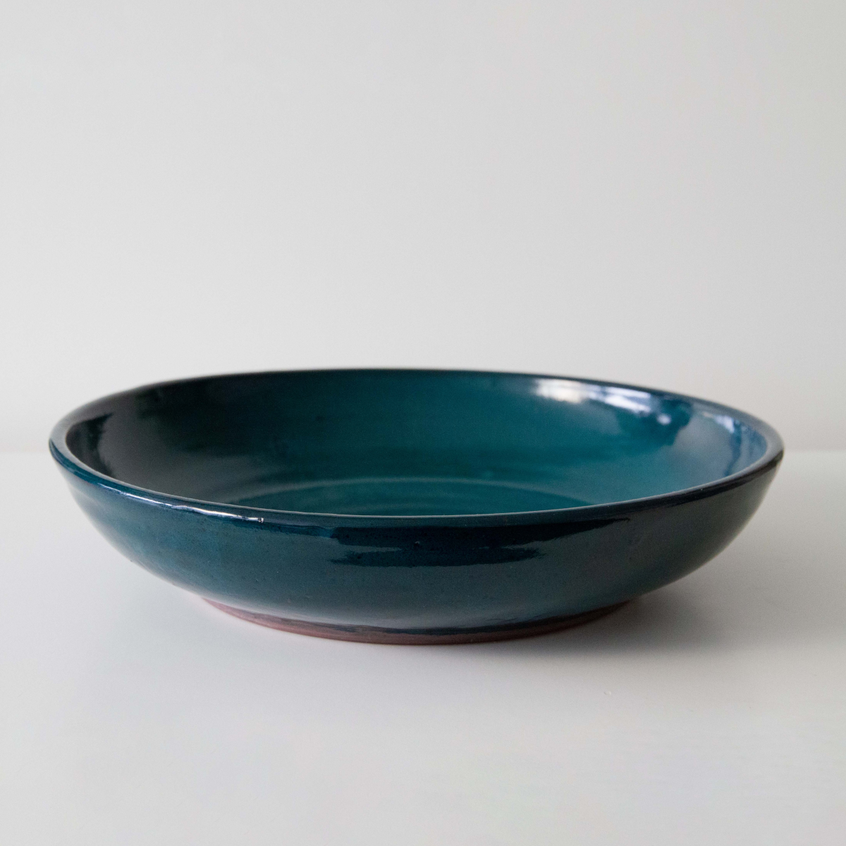 Deep ocean shallow serving bowl