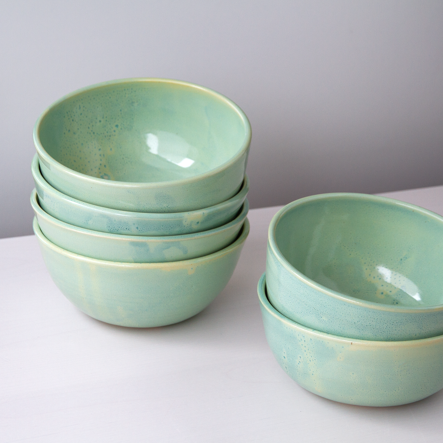 Sea Foam Cereal Bowls