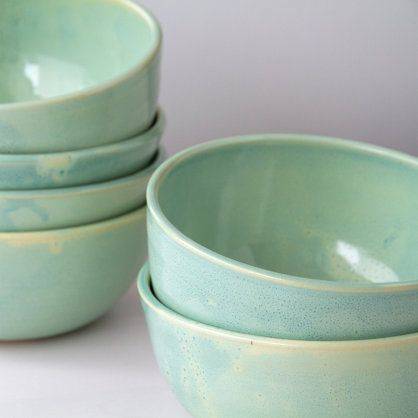 Sea Foam Cereal Bowls