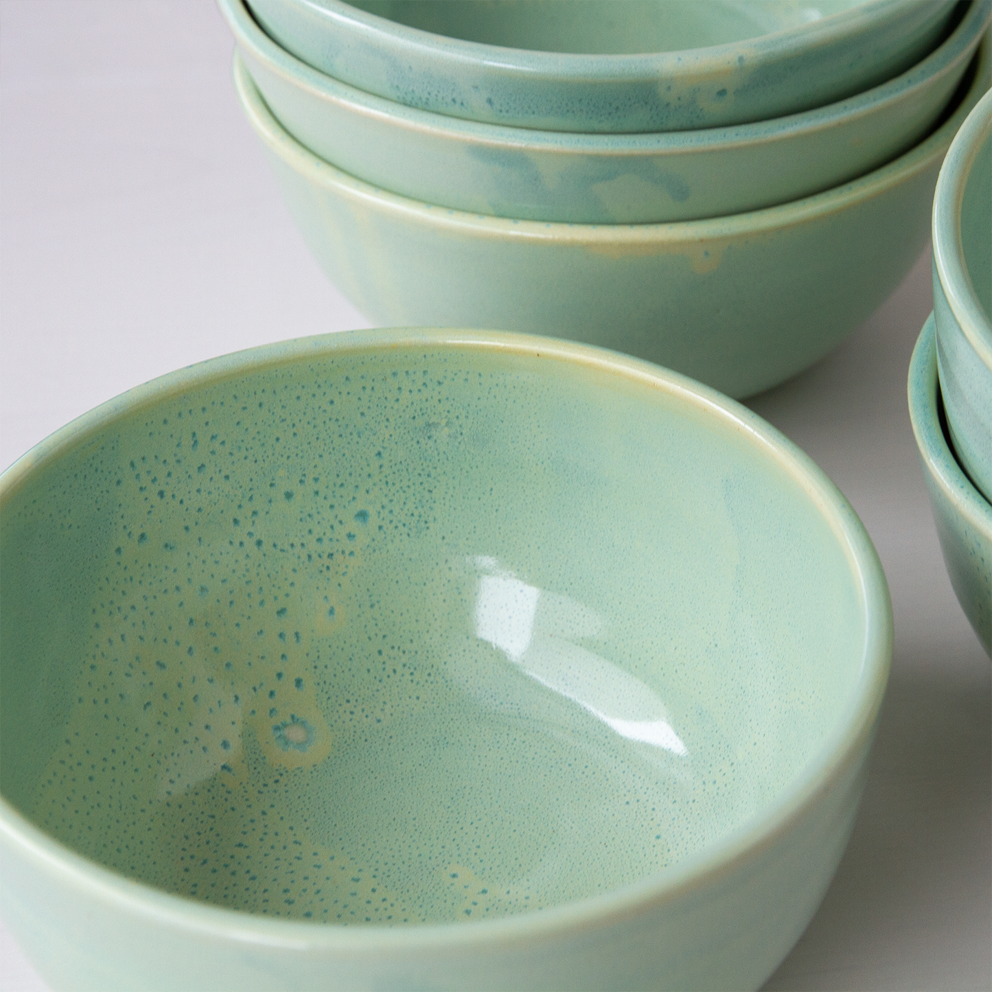 Sea Foam Cereal Bowls