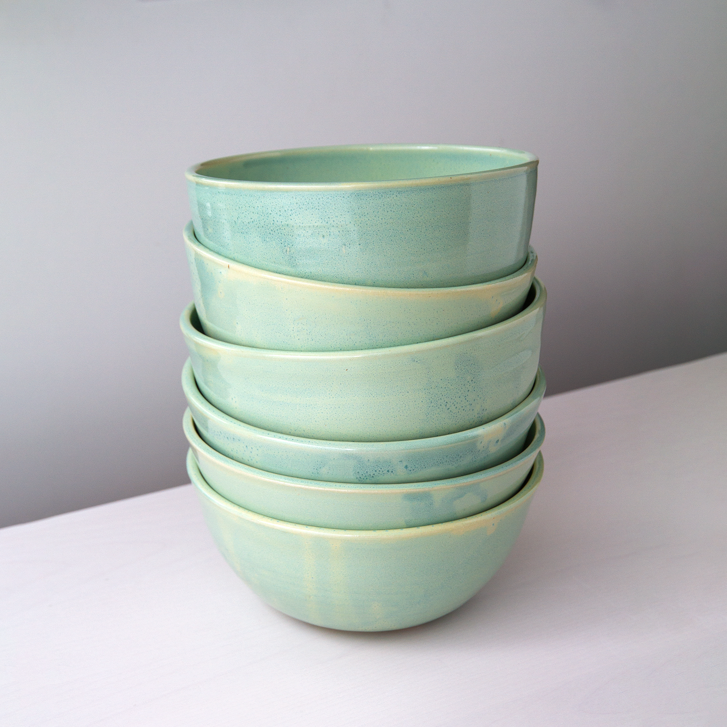 Sea Foam Cereal Bowls