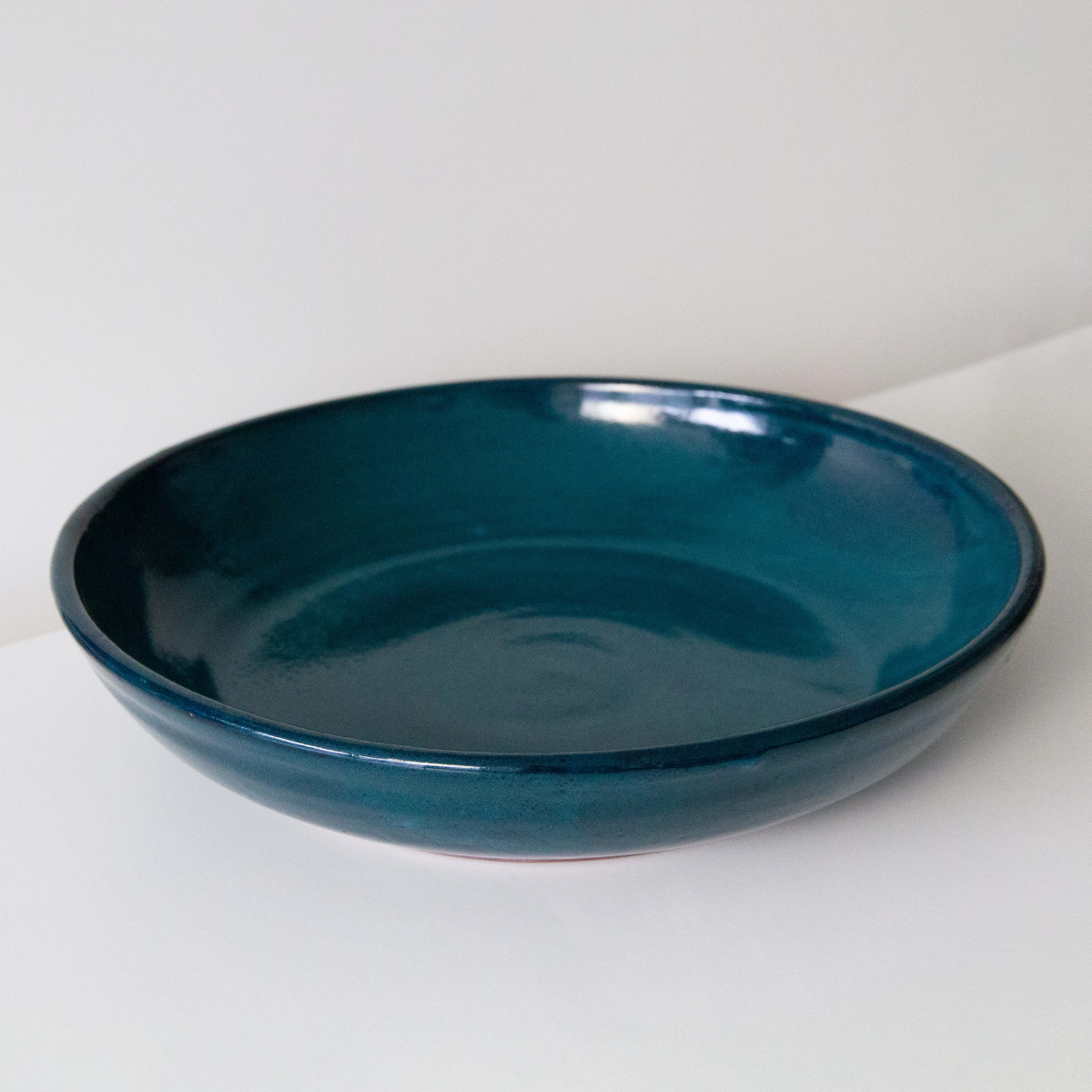 Deep ocean shallow serving bowl