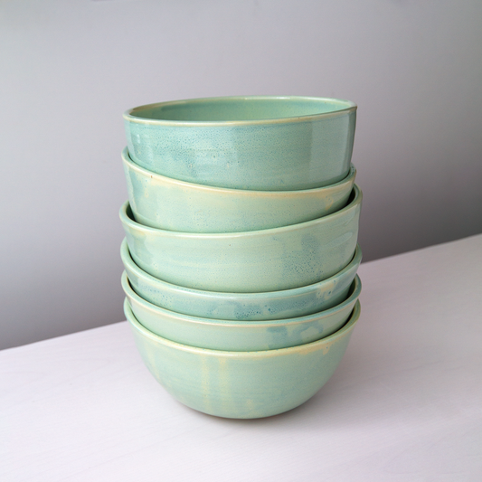 Sea Foam Cereal Bowls